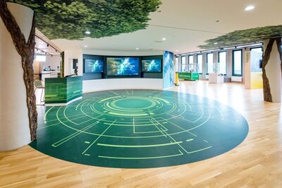 Blick in den Innovation Hub von Schneider Electric im EUREF Campus