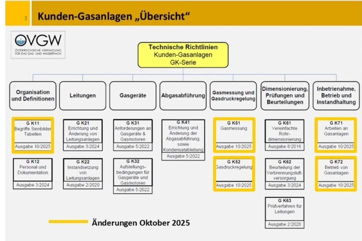 Screenshot eines Teils des Erklärvideos der ÖVGW zu neun Richtlinien für Kunden-Gasanlagen