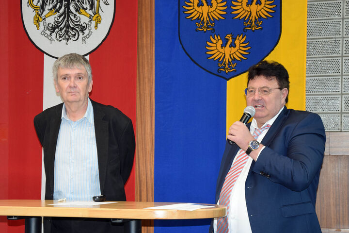 Gisbert Rieß und Gerald Stickler, v. l.