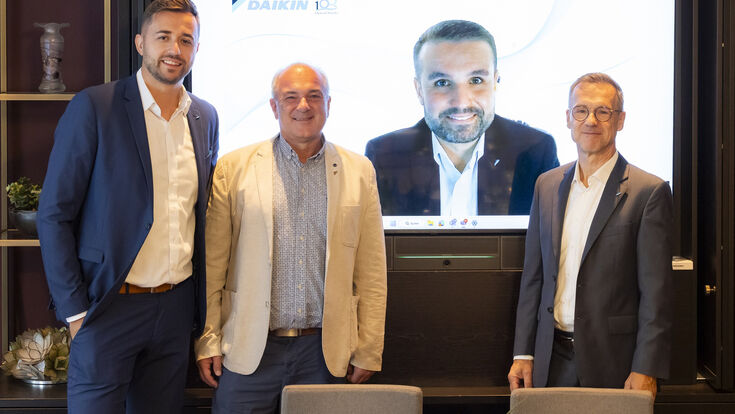 Almir Karagic, Dietmar Grois, Alexander Springler, Gerhard Perschy von Daikin Österreich