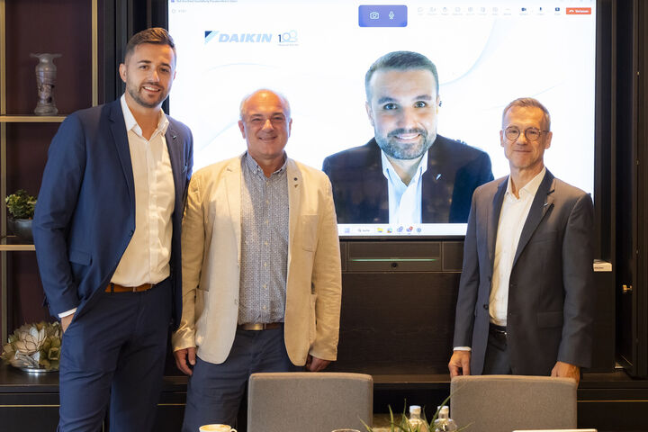 Almir Karagic, Dietmar Grois, Alexander Springler, Gerhard Perschy von Daikin Österreich