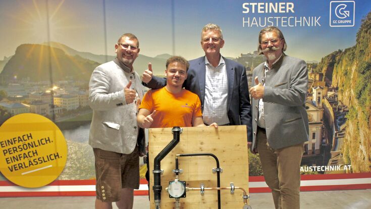 Andreas Leobacher, Samuel-Benjamin Reman, Volkmar Steiner und Andreas Rotter, v. l.