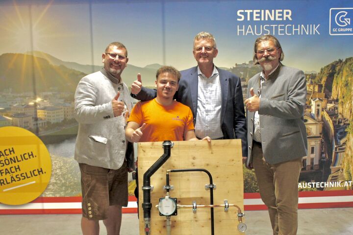 Andreas Leobacher, Samuel-Benjamin Reman, Volkmar Steiner und Andreas Rotter, v. l.