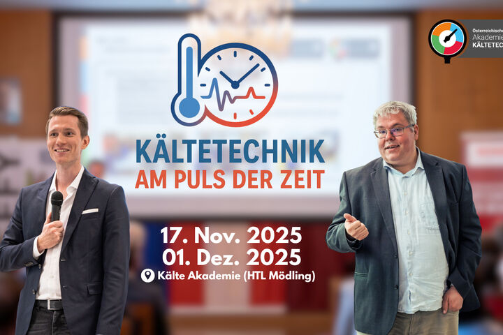 Andreas Klaudus und Harald Erös referieren bei der Kältetechnik Akadamie Veranstaltungen am 17. November und 01 Dezember 2025