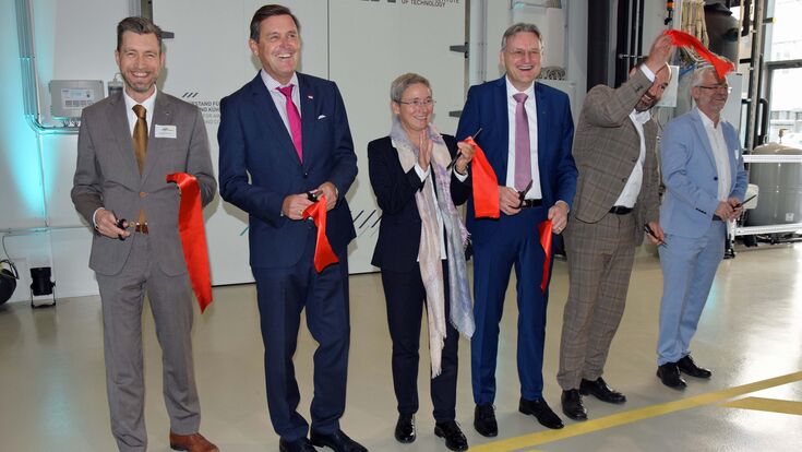 Alexander Svejkovsky, Bundesminister Peter Hanke, Brigitte Bach, Andreas Kugi, Friedrich Kupzog, Thomas Fleckl, von links