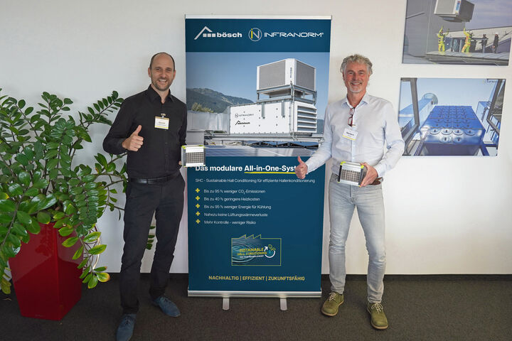 Gerald Katterbauer (Infranorm) und Norbert Rudy (bösch), von links