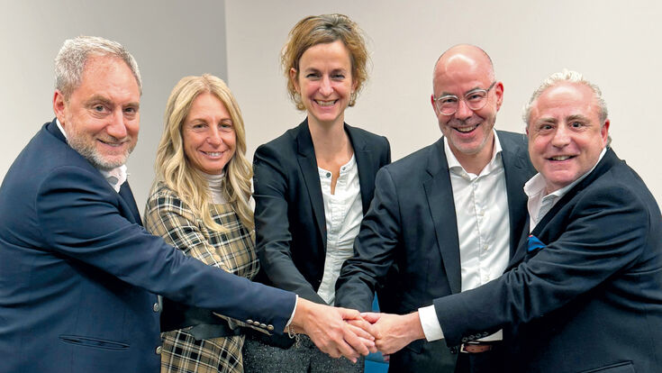Paolo und Valentina Brustio, Dr. Sandra Bell, Christian Knechtel, Michele Brustio