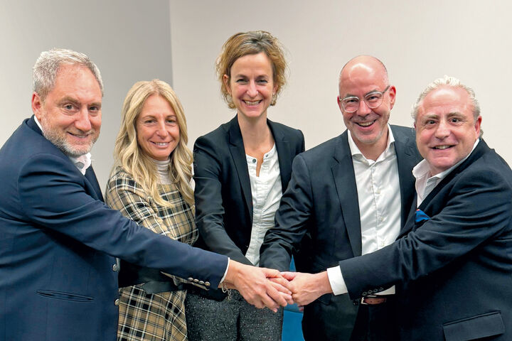 Paolo und Valentina Brustio, Dr. Sandra Bell, Christian Knechtel, Michele Brustio