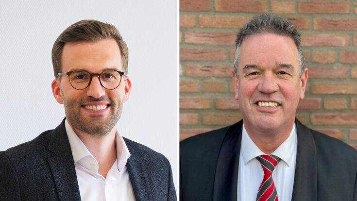 Christian Sieg (li.), Erik Feijen (re), BDR Thermea Deutschland