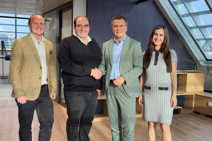 Erwin Schreiblehner, Gerhard Franye, Erich Steinreiber und Katrin Buchsteiner sorgen für neue Power in der Gebäudetechnik bei ISS Österreich