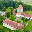 Blick auf die Burg Wittlage im niedersächsischen Bad Essen in Deutschland