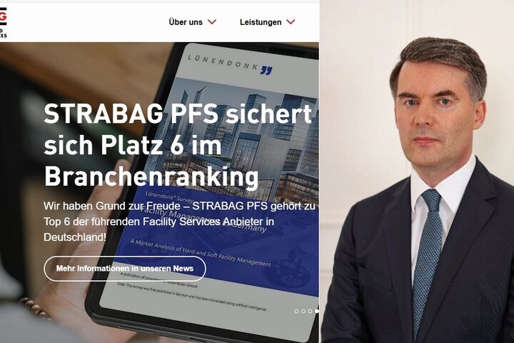 Homepage von Strabag PFS und Joachim Rinner