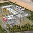 Modell der Elektrolyseanlage der OMV zur Herstellung von Wasserstoff in Bruck an der Leitha.