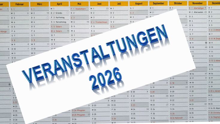 Kalender 2026 und Veranstaltungen 2026