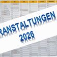 Kalender 2026 und Veranstaltungen 2026