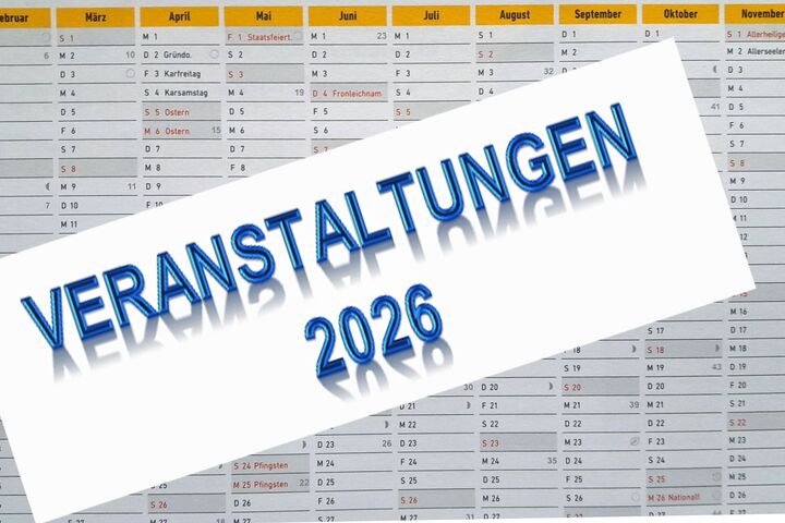 Kalender 2026 und Veranstaltungen 2026