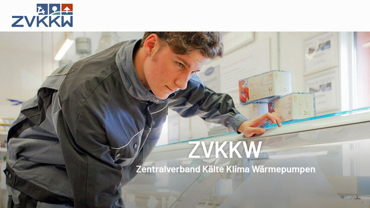 Screenshot der ZVKKW Homepage
