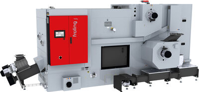 Holzkessel TMe 500 kW von Fröling mit Schneckenzufuhrsystem