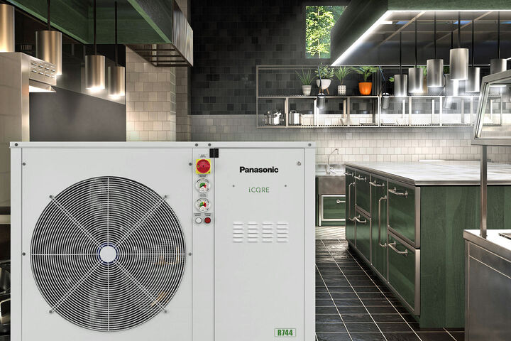 CO2-Verflüssigungssatz iCORE von Panasonic zur Kühlung für den Einzelhandel