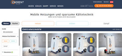 Online-Konfigurator auf der Webseite von ENERENT Austria