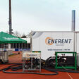 Mobile Heizzentrale von ENERENT Austria im Bregenzer Stadion
