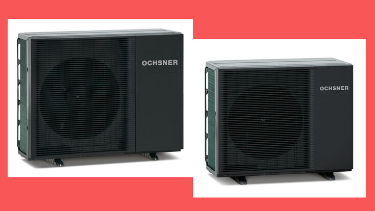 Außeneinheiten der Luft-/Wasser-Wärmepumpen Air Milan 1220 und Air Milan 307 von Ochsner