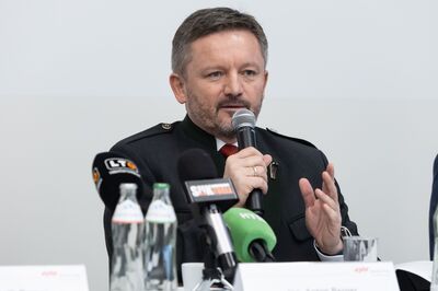 Anton Berger, Bundesinnungsmeister der Installateure Österreichs, beim Pressegespräch zur Energiesparmesse 2026 in Wels
