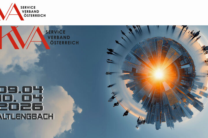 Grafischer Hinweis auf den KVA Service Kongress im April 2026