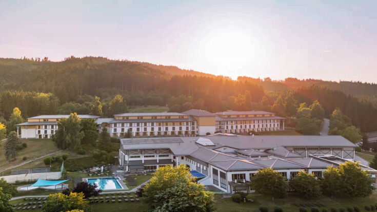 Blick auf den Aldiana Club Ampflwang