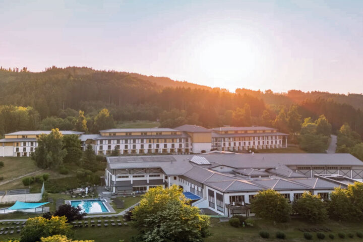 Blick auf den Aldiana Club Ampflwang