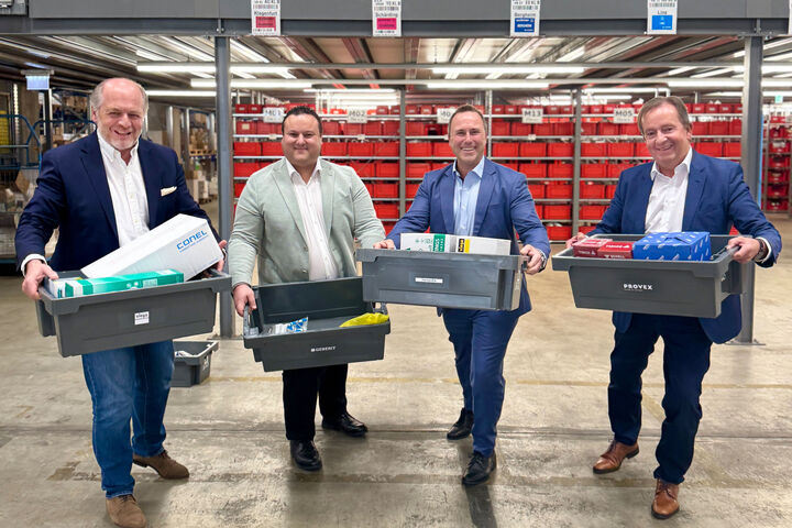 Mag. Hans-Peter Moser, Ing. Robert Just, Markus Steinbrecher EMBA, Dipl. Bw. Marius Heinze, von links nach rechts