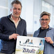 Wolfgang Hucek (GF Trox Austria + CEE, Vorstandsvorsitzender des Vereins ZULuft) und Meteorologe Andreas Jäger