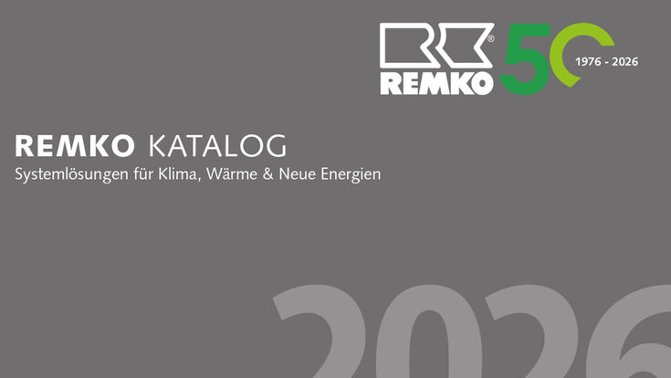 Teil der Titelseite des neuen Gesamtkatalogs 2026 von REMKO