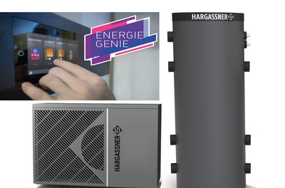 Hybrid-System von Hargassner mit AirPro-Wärmepumpe, Schichtspeicher HSS600 WP, intelligenter TouchPro-Steuerung, wurde mit dem EnergieGenie 2026 ausgezeichnet