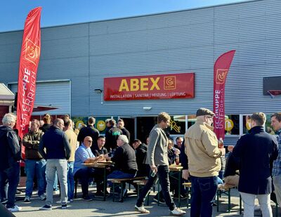 Eröffnungsevent des ABEX Parndorf mit vielen Installateur- und Industriepartnern