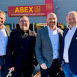 Johannes Huber-Grabenwarter, Martin Szeidl, Andreas Karlich, Hans-Peter Moser, bei der feierlichen ABEX-Eröffnung in Parndorf (v. l.)