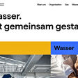 Screenshot der neuen ÖVGW Website