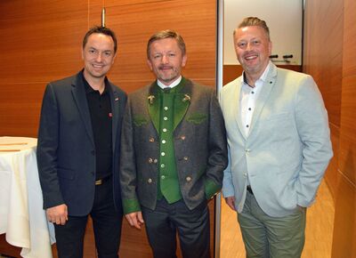 Andreas Hofer (Eder-Spirotech), Installateur-Bundesinnungsmeister Anton Berger, Alexander Sollböck (VIZ-Obmann)