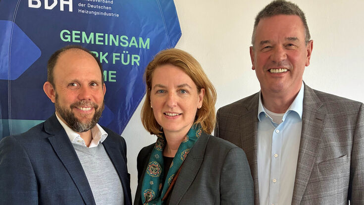neue Mitglieder im BDH-Vorstand, Dr. Tillmann von Schroeter, Kerstin Sticht, Erik Feijen.