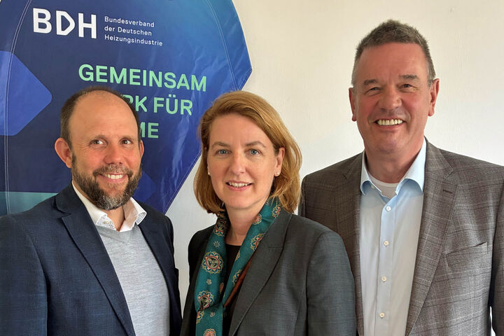 neue Mitglieder im BDH-Vorstand, Dr. Tillmann von Schroeter, Kerstin Sticht, Erik Feijen.