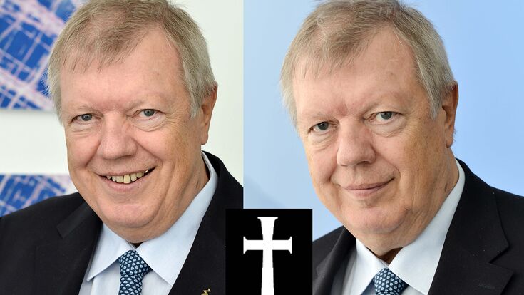 zwei Fotos von Uwe Ziehl, der am 6. Juni 2026 im Alter von 79 Jahren verstorben ist