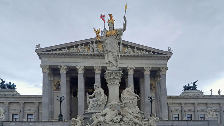 Das Parlament in Wien – Sitz des Nationalrates von Österreich
