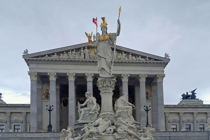 Das Parlament in Wien – Sitz des Nationalrates von Österreich