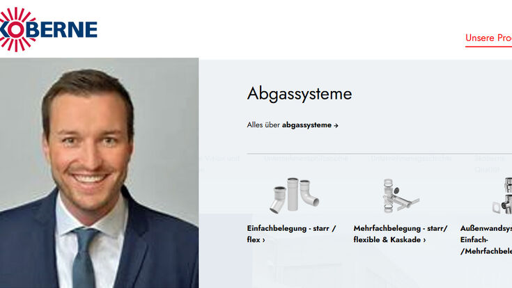 Webseite von Skoberne mit Geschäftsführer und Vertriebsleiter Daniel Schuchmann