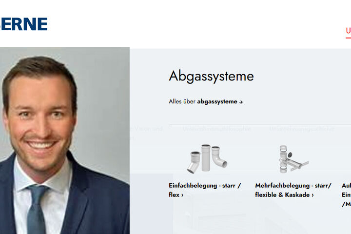 Webseite von Skoberne mit Geschäftsführer und Vertriebsleiter Daniel Schuchmann