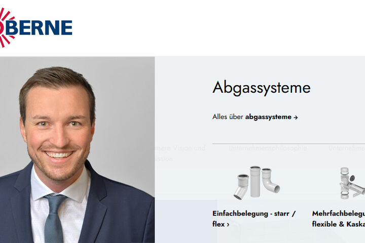 Webseite von Skoberne mit Geschäftsführer und Vertriebsleiter Daniel Schuchmann