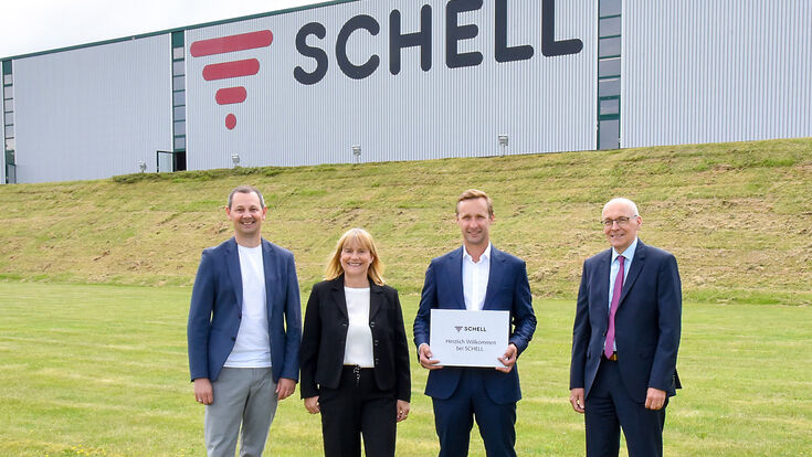 Schell Management, von links, Manuel Barz, Andrea Bußmann, Marius Buschmann, Klaus Elischewski
