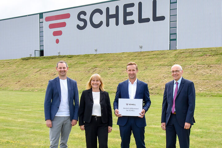 Schell Management, von links, Manuel Barz, Andrea Bußmann, Marius Buschmann, Klaus Elischewski