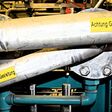 Gasleitungen in einer Biogas-Anlage in Österreich