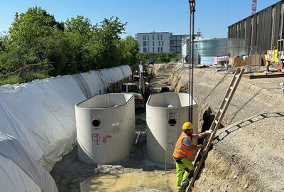 Zwei Gewässerschutzfilter vom Typ „ViaGard“ von Mall beim Projekt Greenity Gate